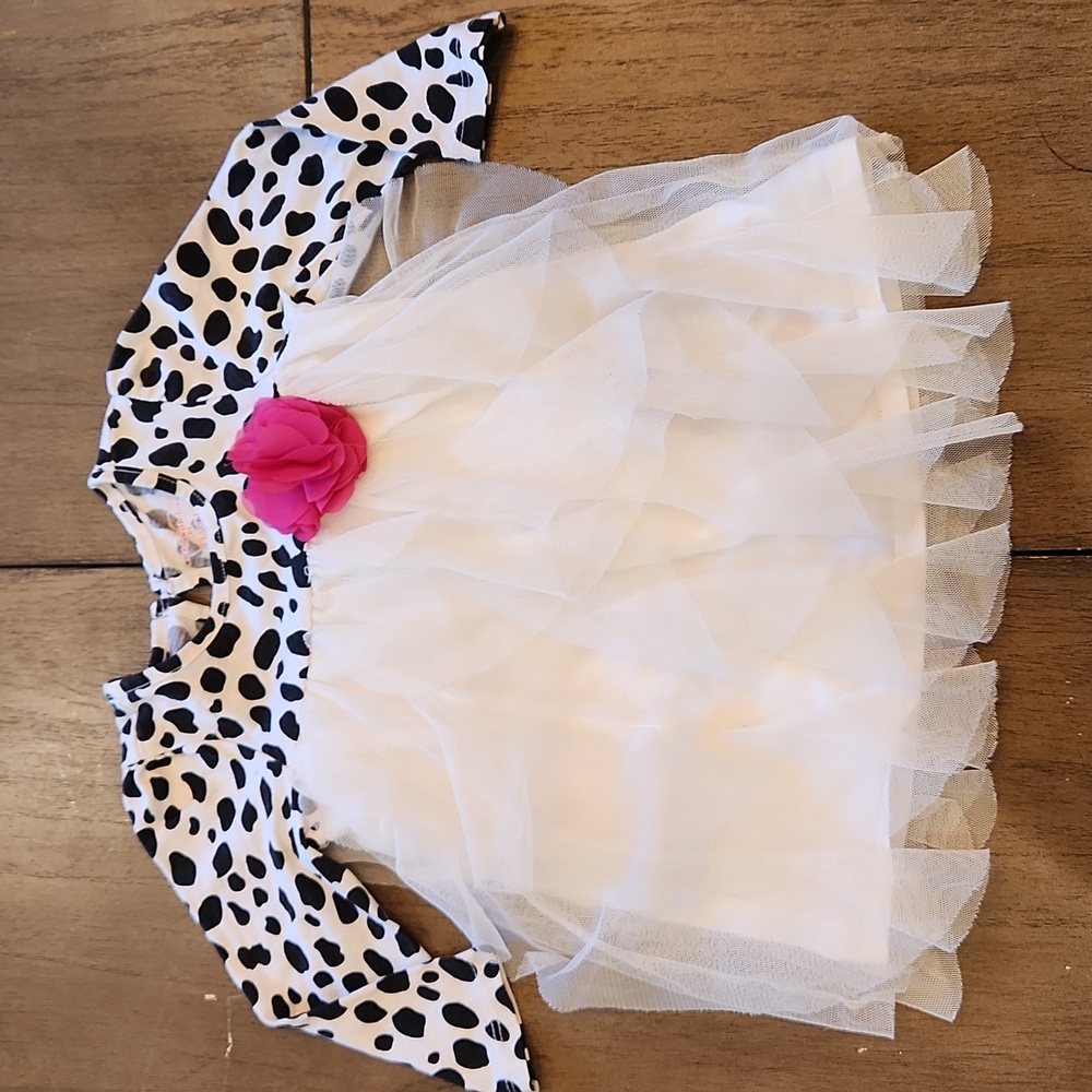 🩷🖤🤍🐄9-12m dress 🐄 🩷🖤🤍